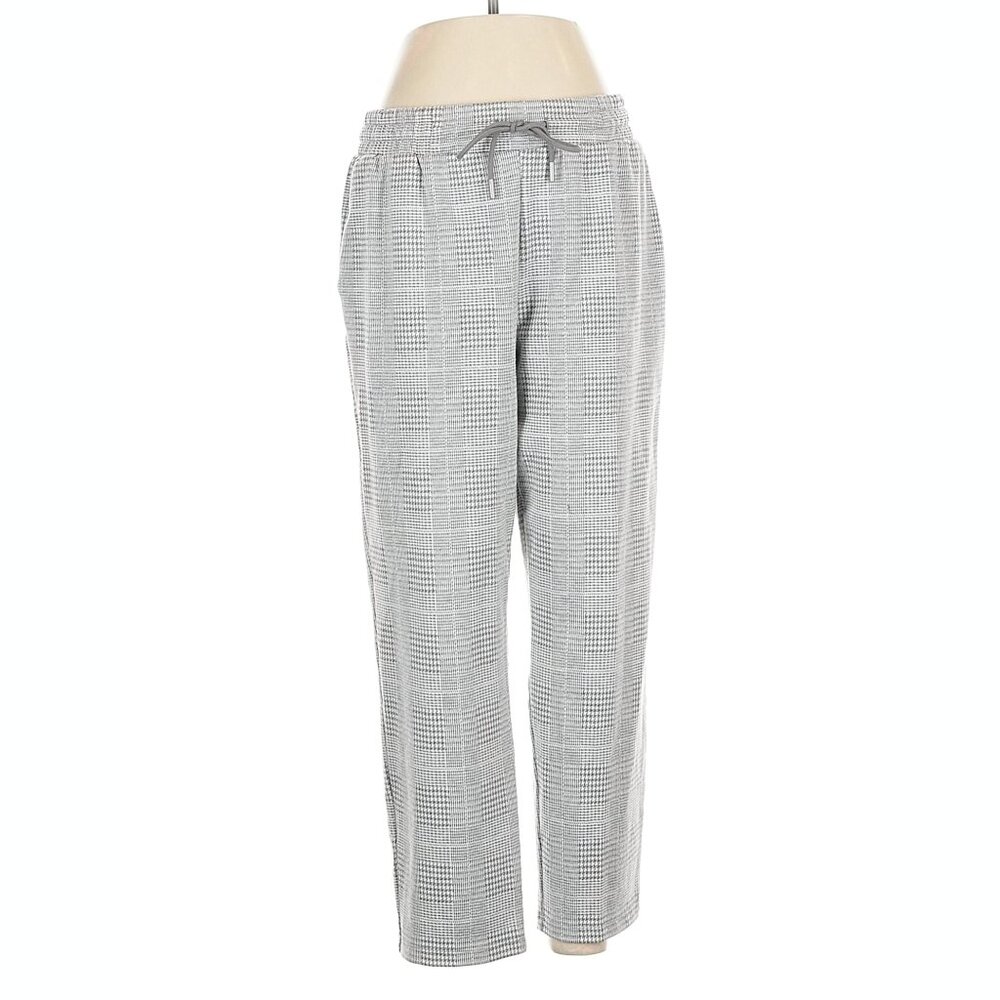 A New Day High-Rise Knit Drawstring Ankle Pull-on Pants plaid